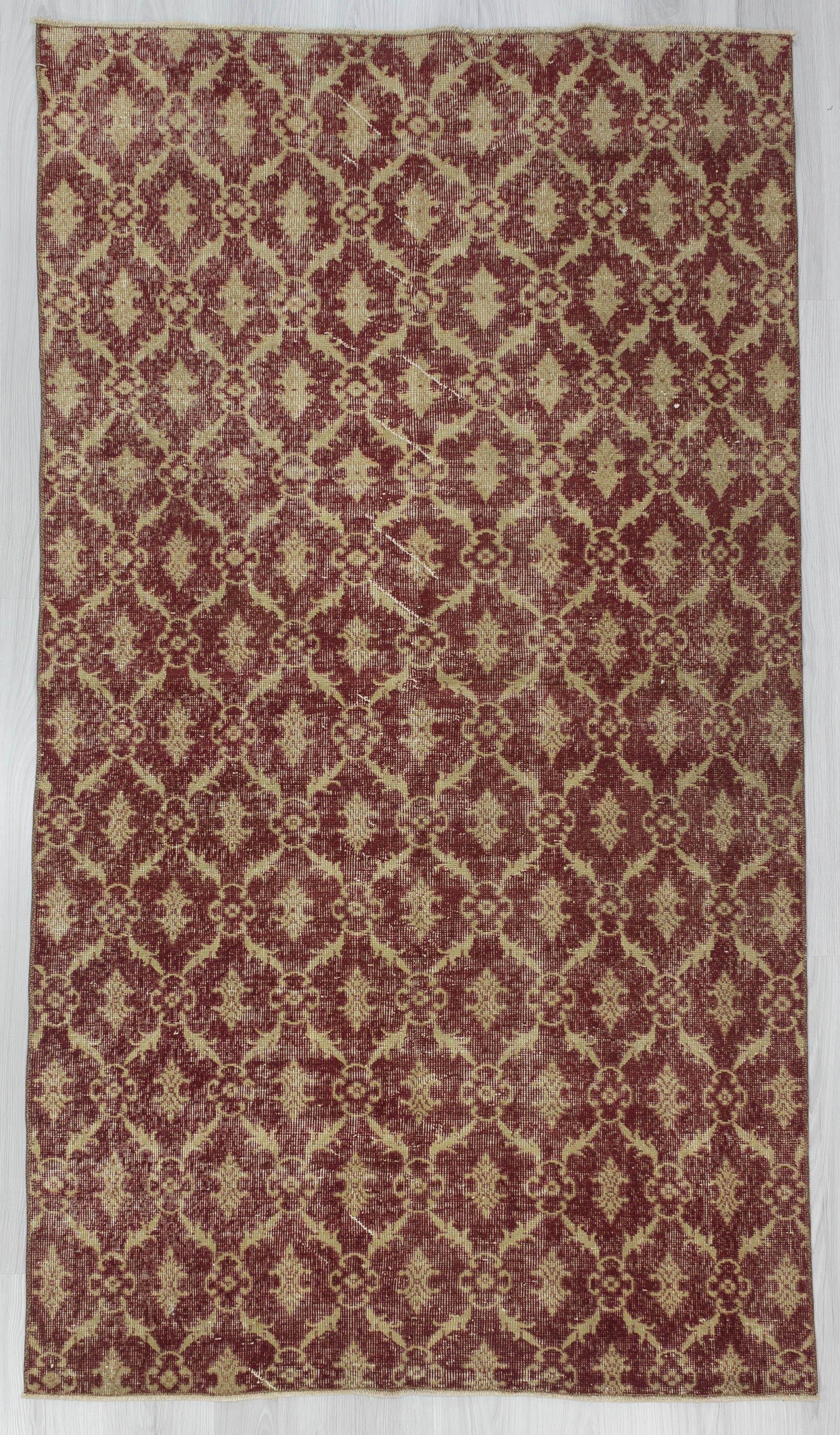 Vintage Floral Turkish Area Rug