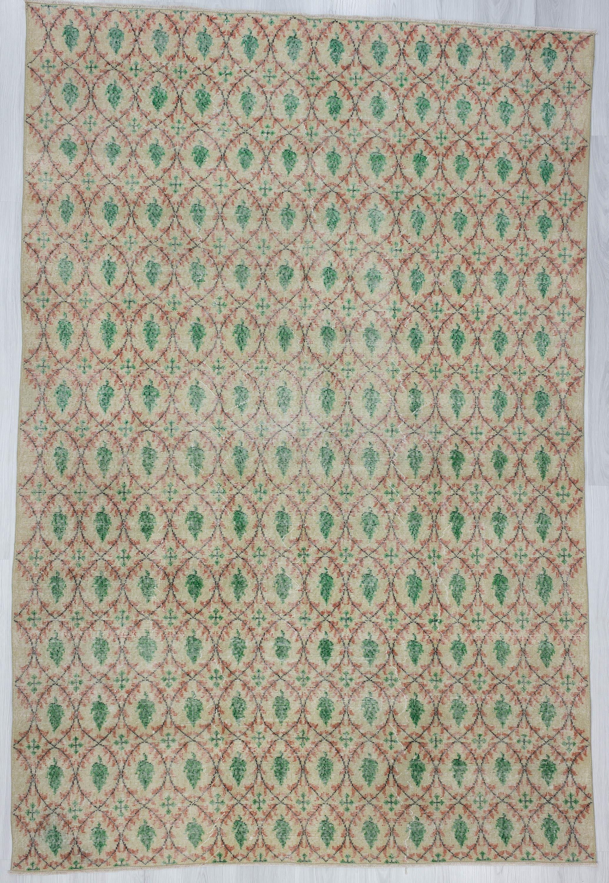Vintage Floral Turkish Area Rug