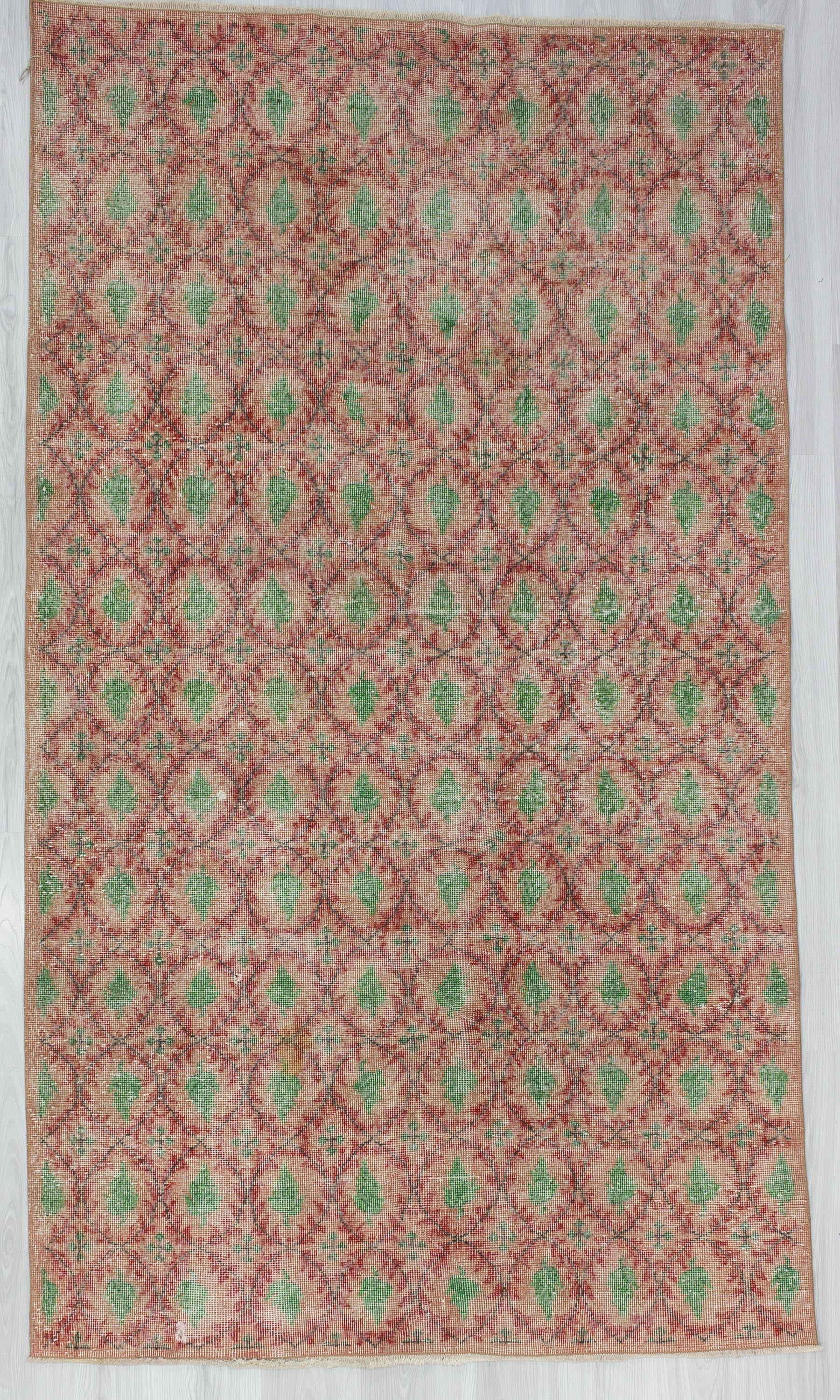 Vintage Floral Turkish Rug