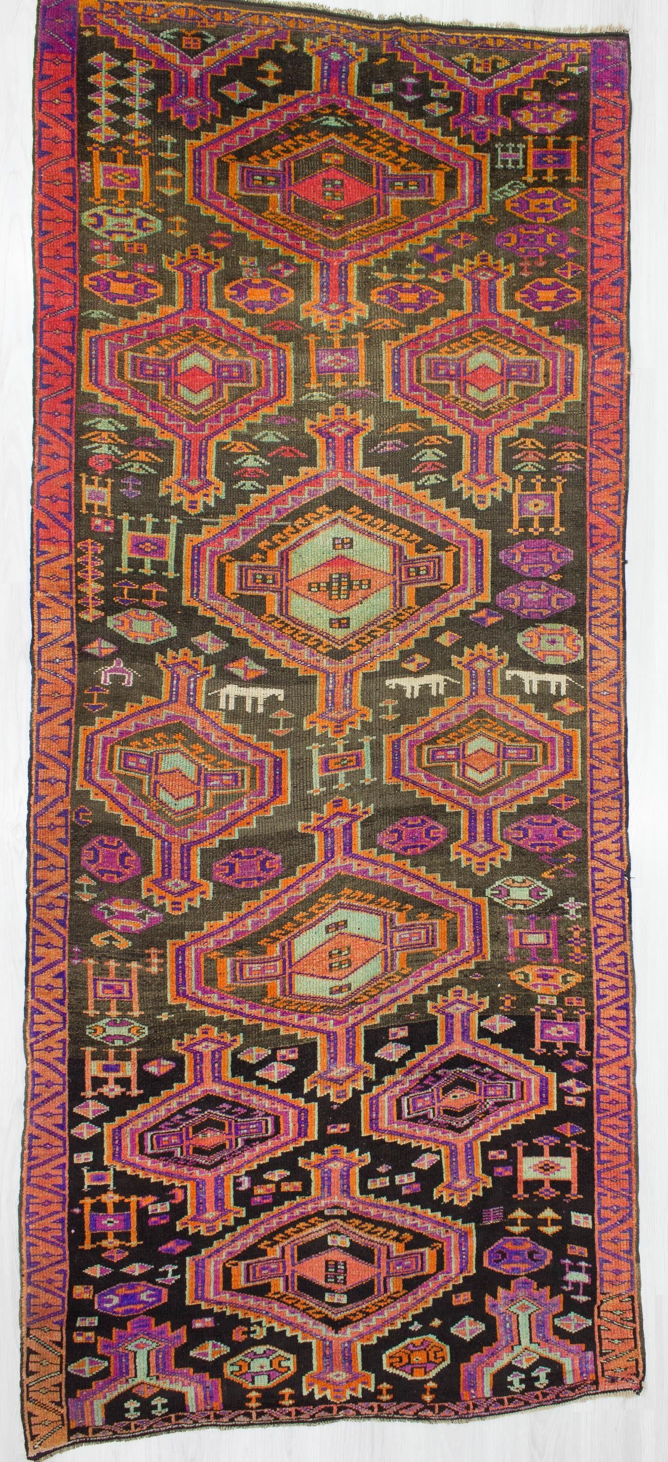 Vintage Handknotted Decorative Turkish Rug
