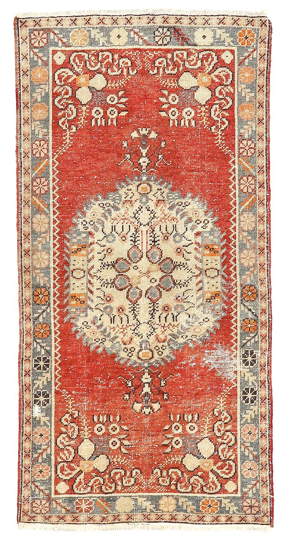 Vintage Small Turkish Oushak Rug - 2`8'' x 5`6''