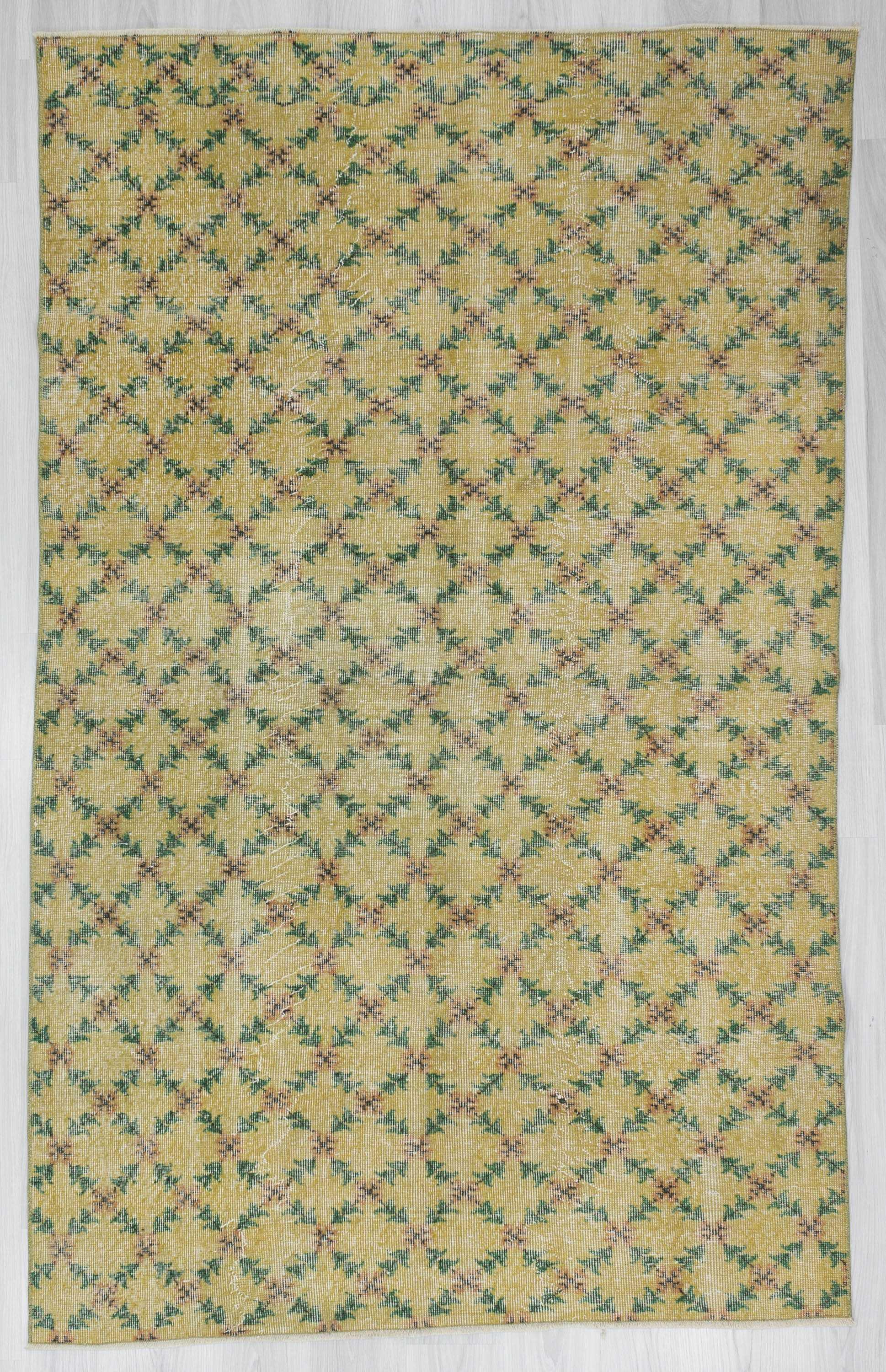Vintage Turkish art deco rug