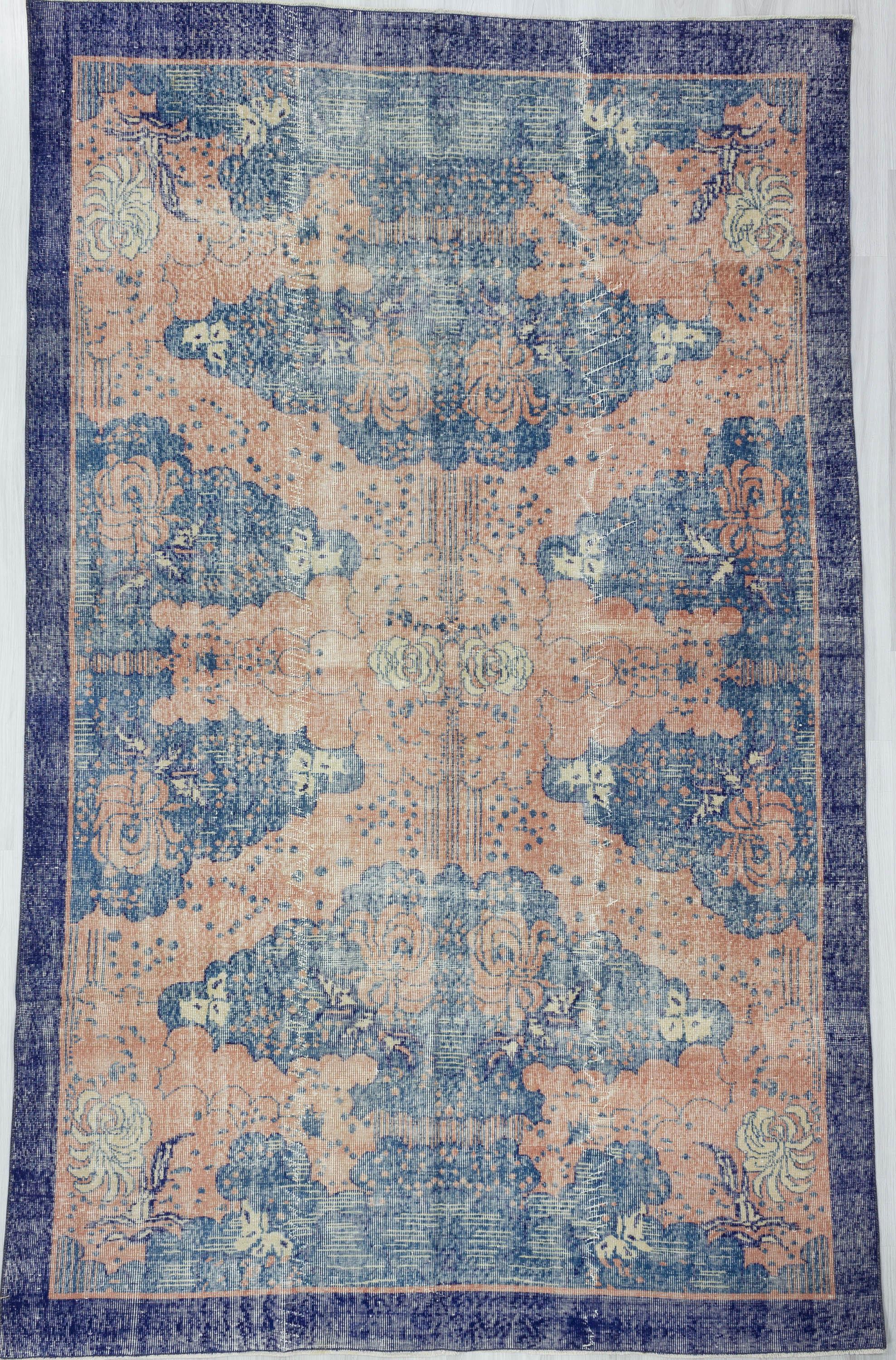Vintage Turkish Art Deco Rug