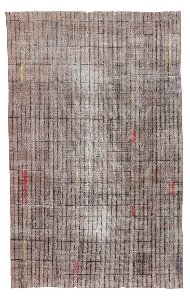 Vintage Turkish Art Deco Rug - 6`11'' x 9`11''