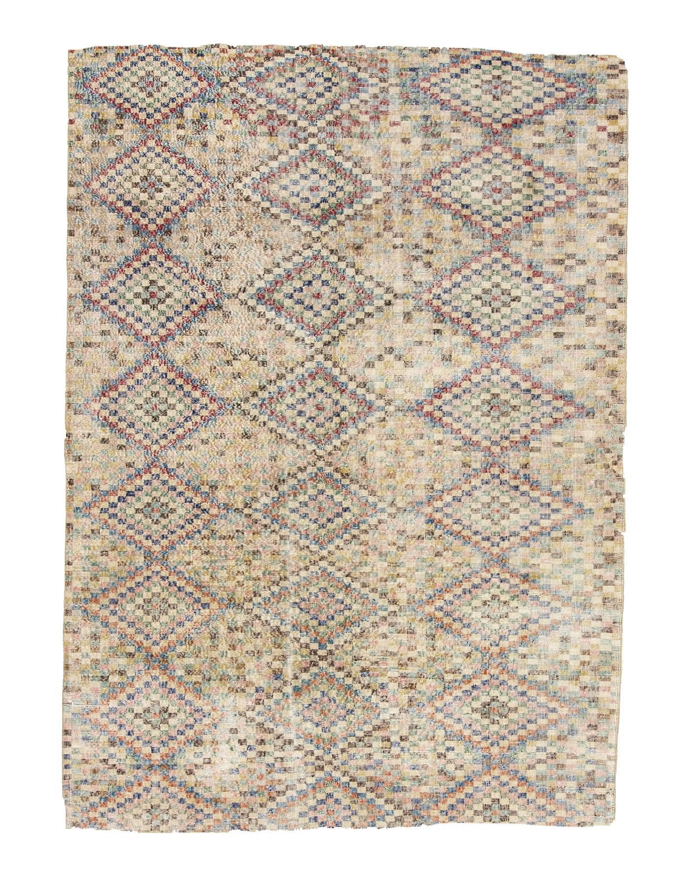 Vintage Turkish Art Deco Rug - 6`9'' x 10`0''