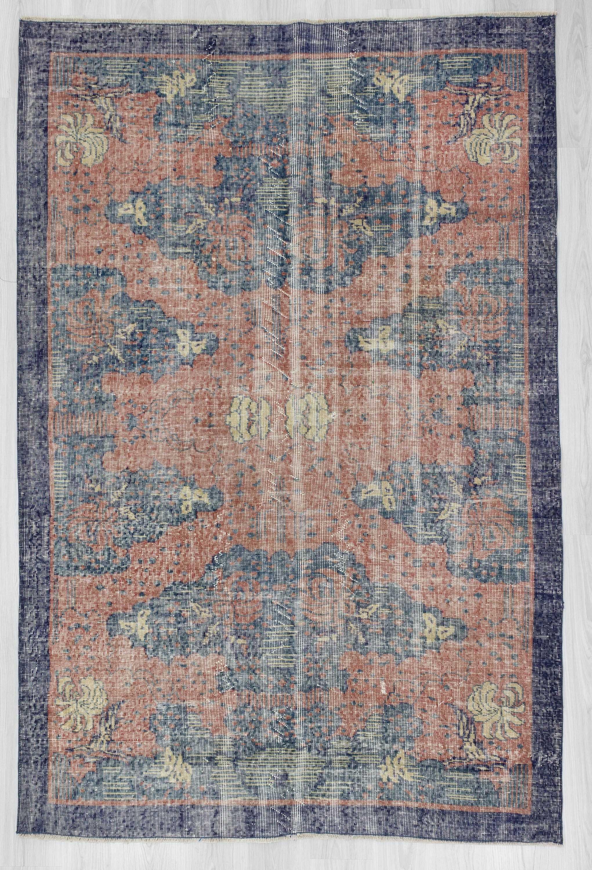 Vintage Turkish deco rug