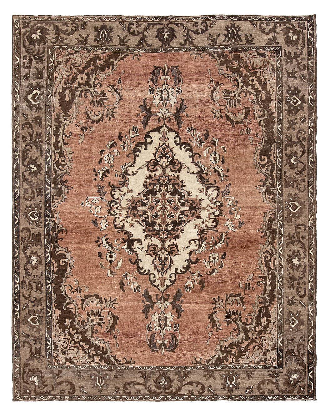 Vintage Turkish Kars Wool Rug - 7`2'' x 8`11''