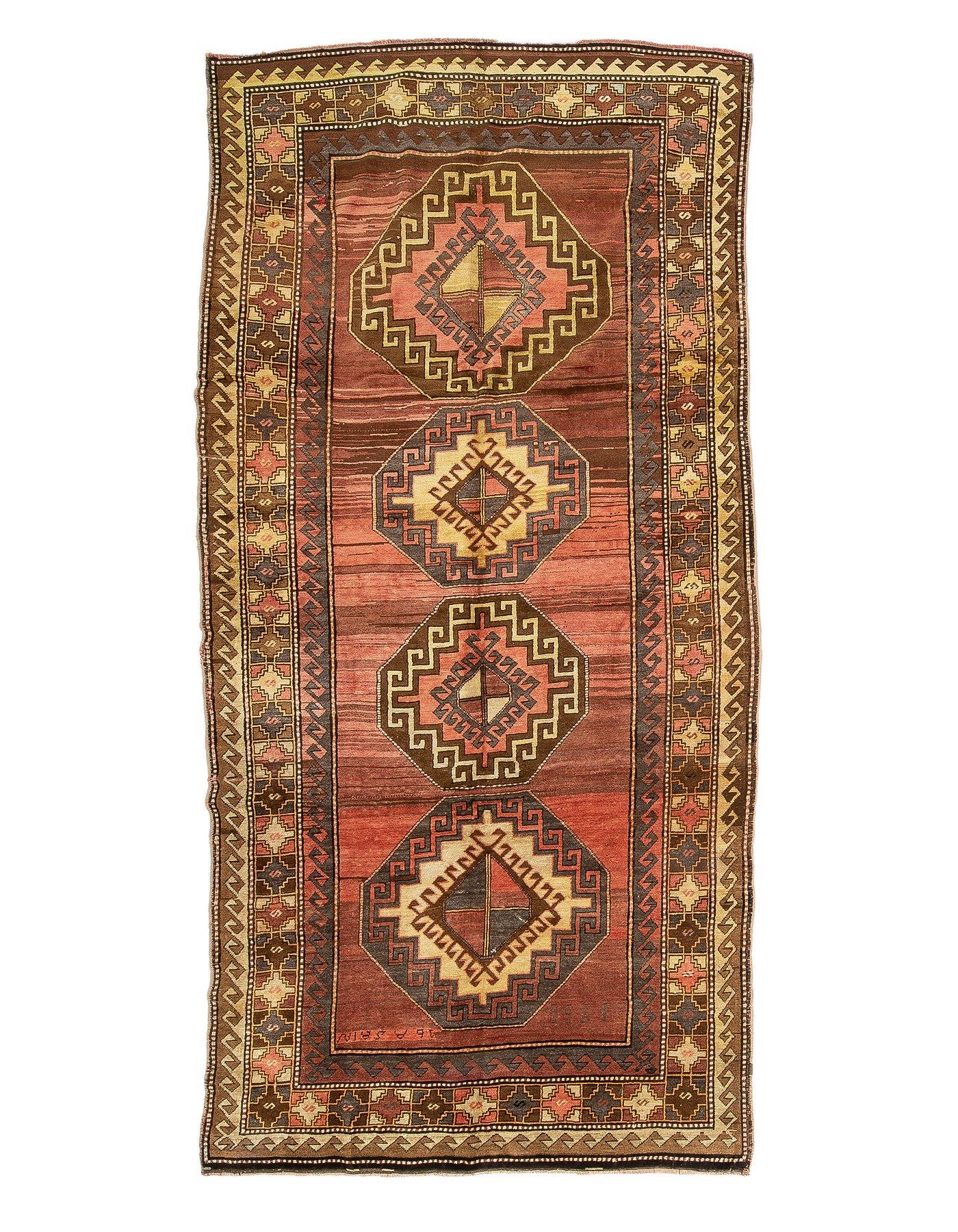 Vintage Turkish Wool Kars Rug - 5`7'' x 11`10''