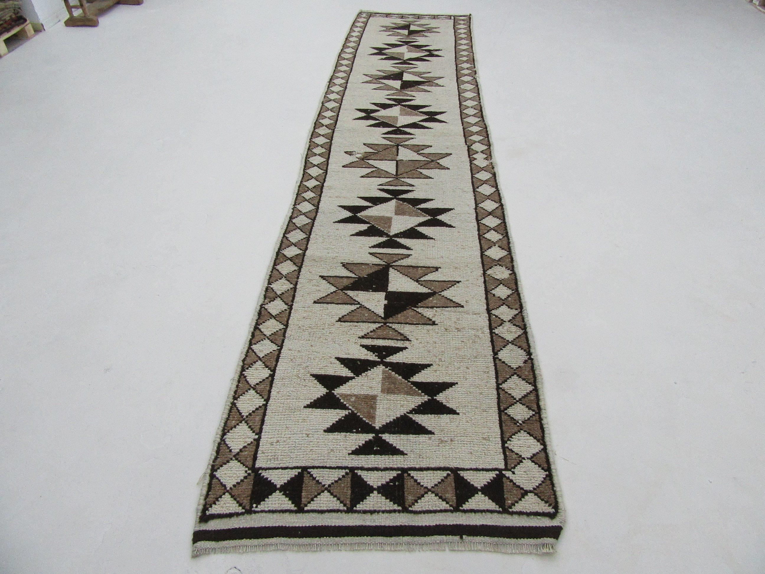 Vintage Unique Decorative Herki Runner  - 3`1'' x 14`5''