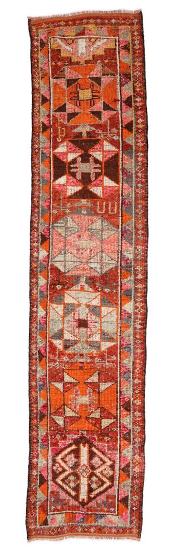 Vintage Unique Decorative Runner - 3`0'' x 13`8''