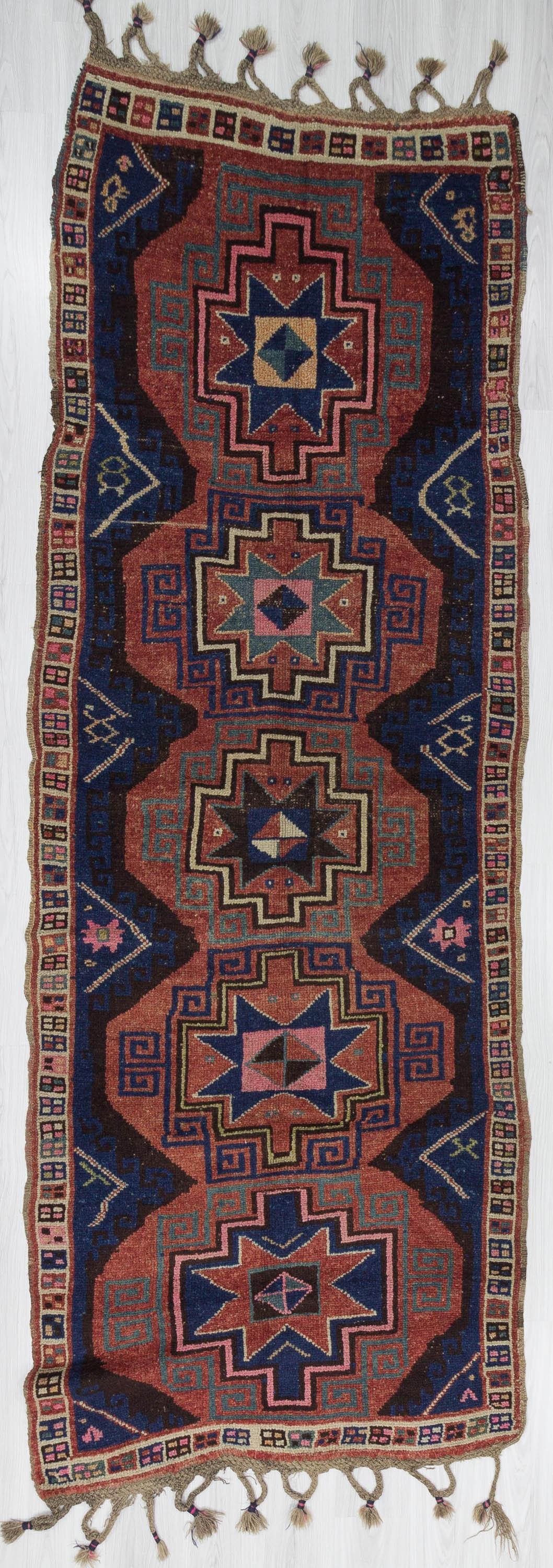 Vintage Unique Turkish Herki Rug