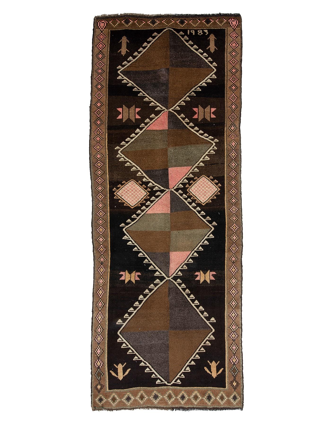 Vintage Unique Turkish Kars Rug - 5`5'' x 14`1''