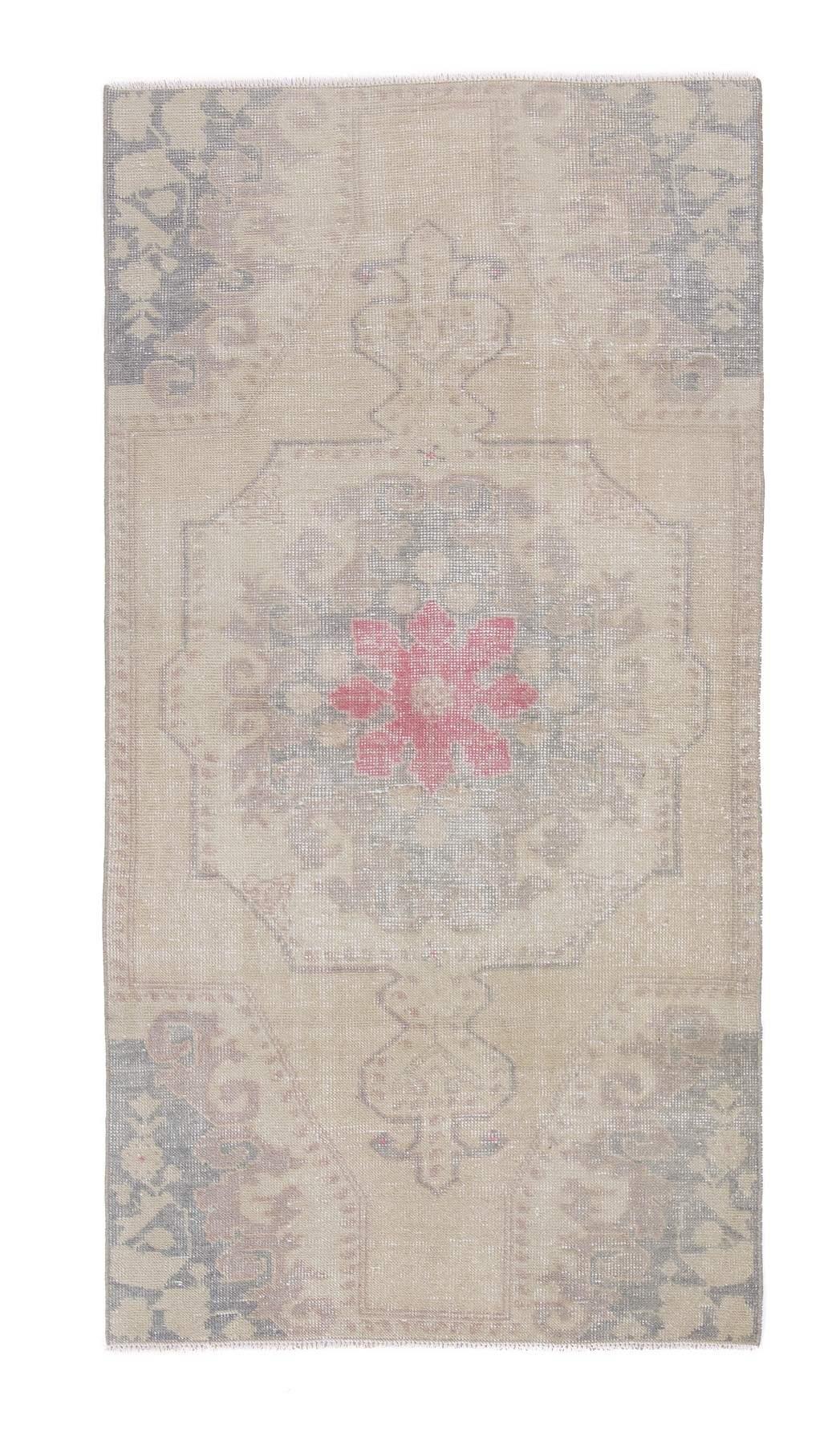 Vintage Washed Out Decorative Rug