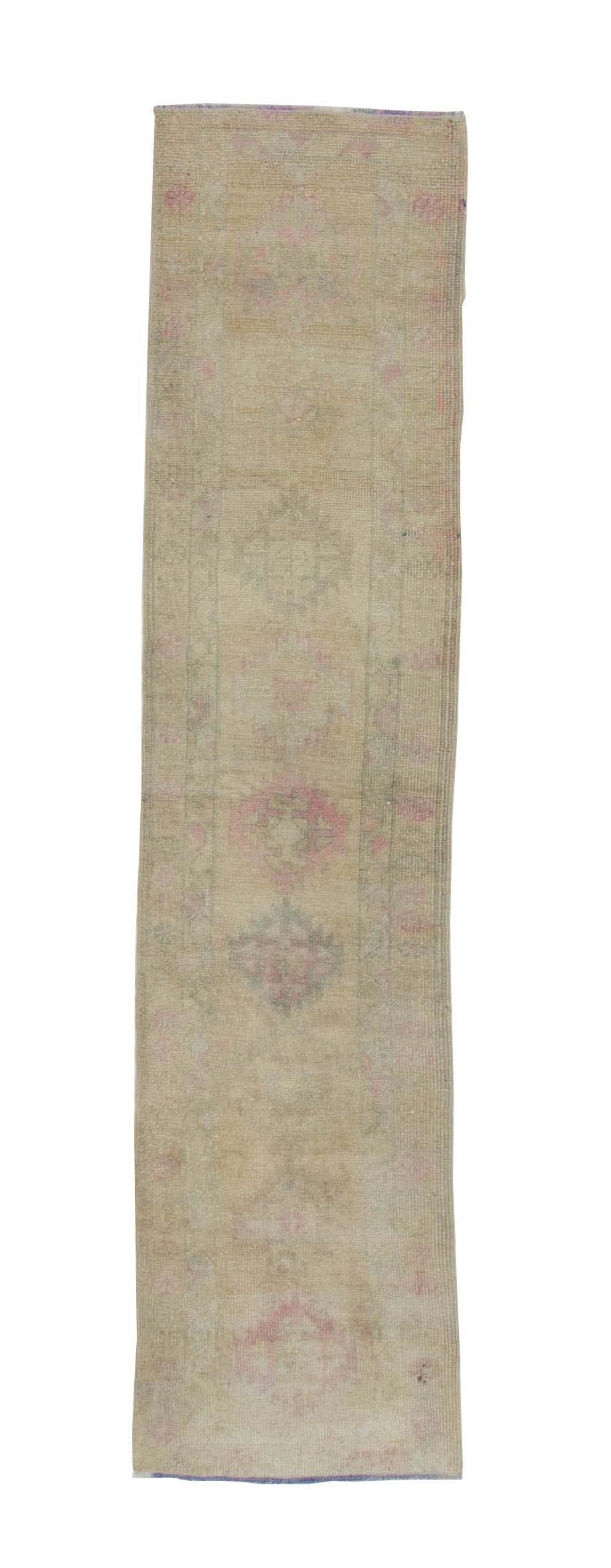 Vintage Washed Out Faded herki Runner