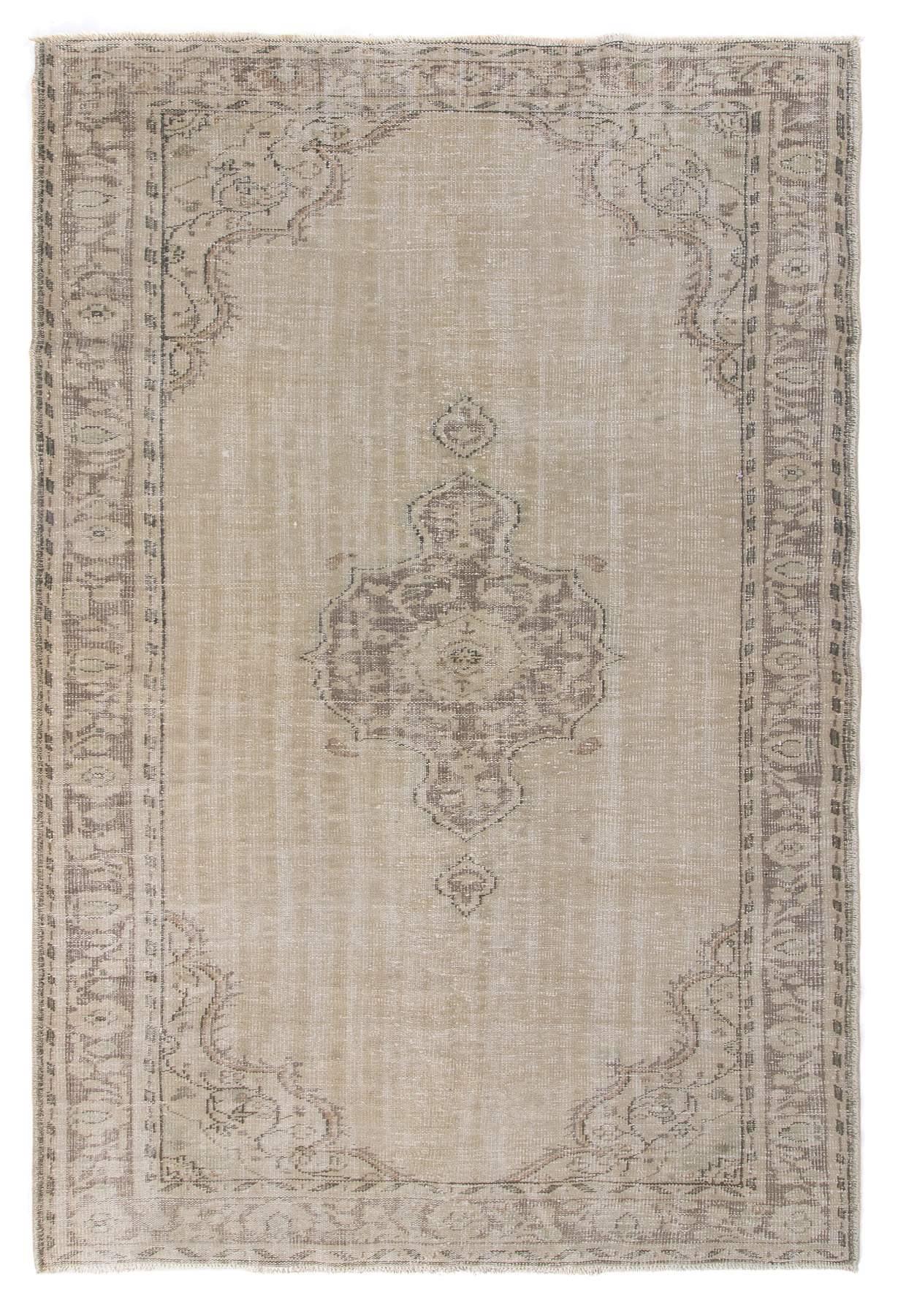 Vintage Washed Out Oushak Rug
