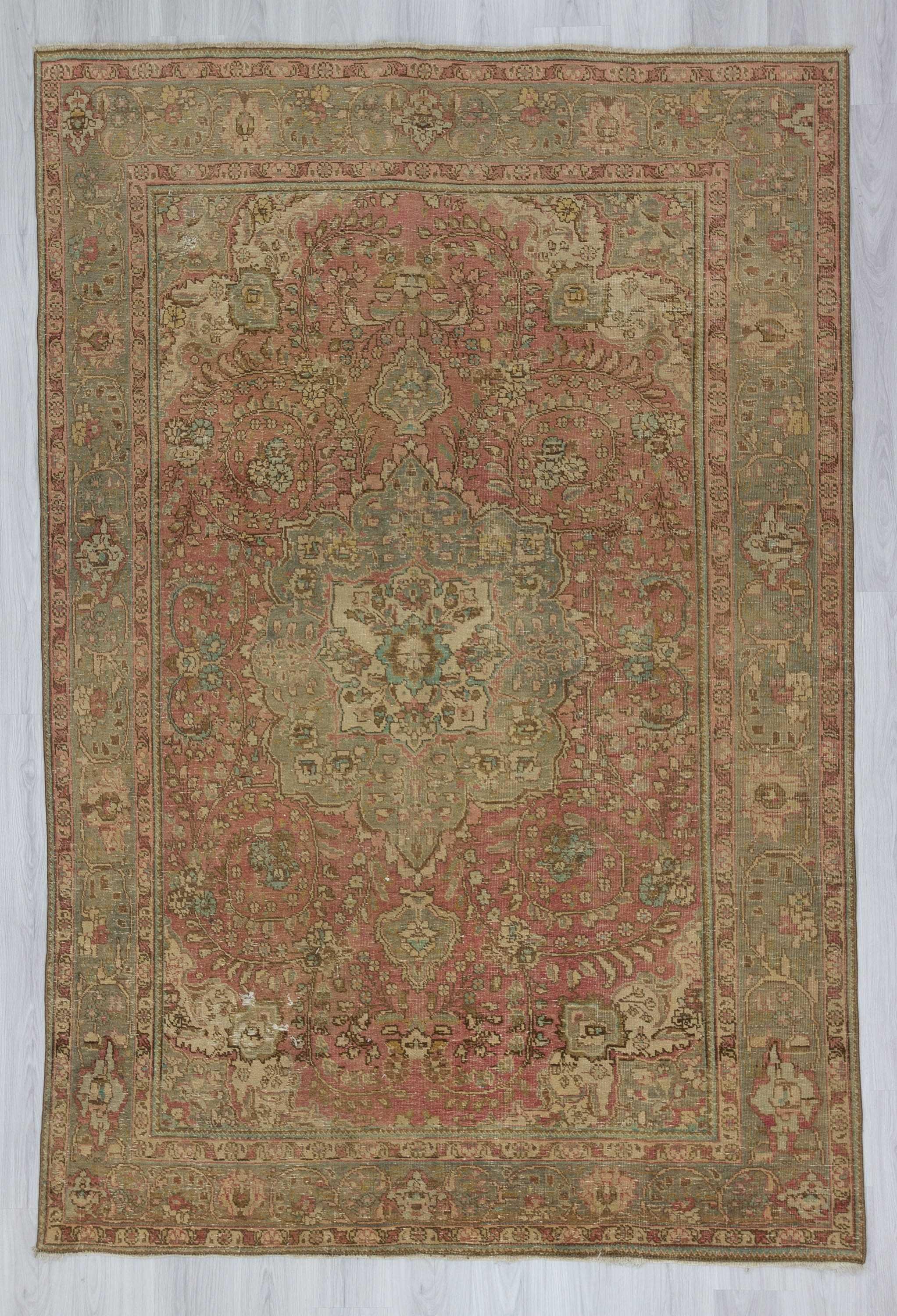 Vintage washed out Persian rug
