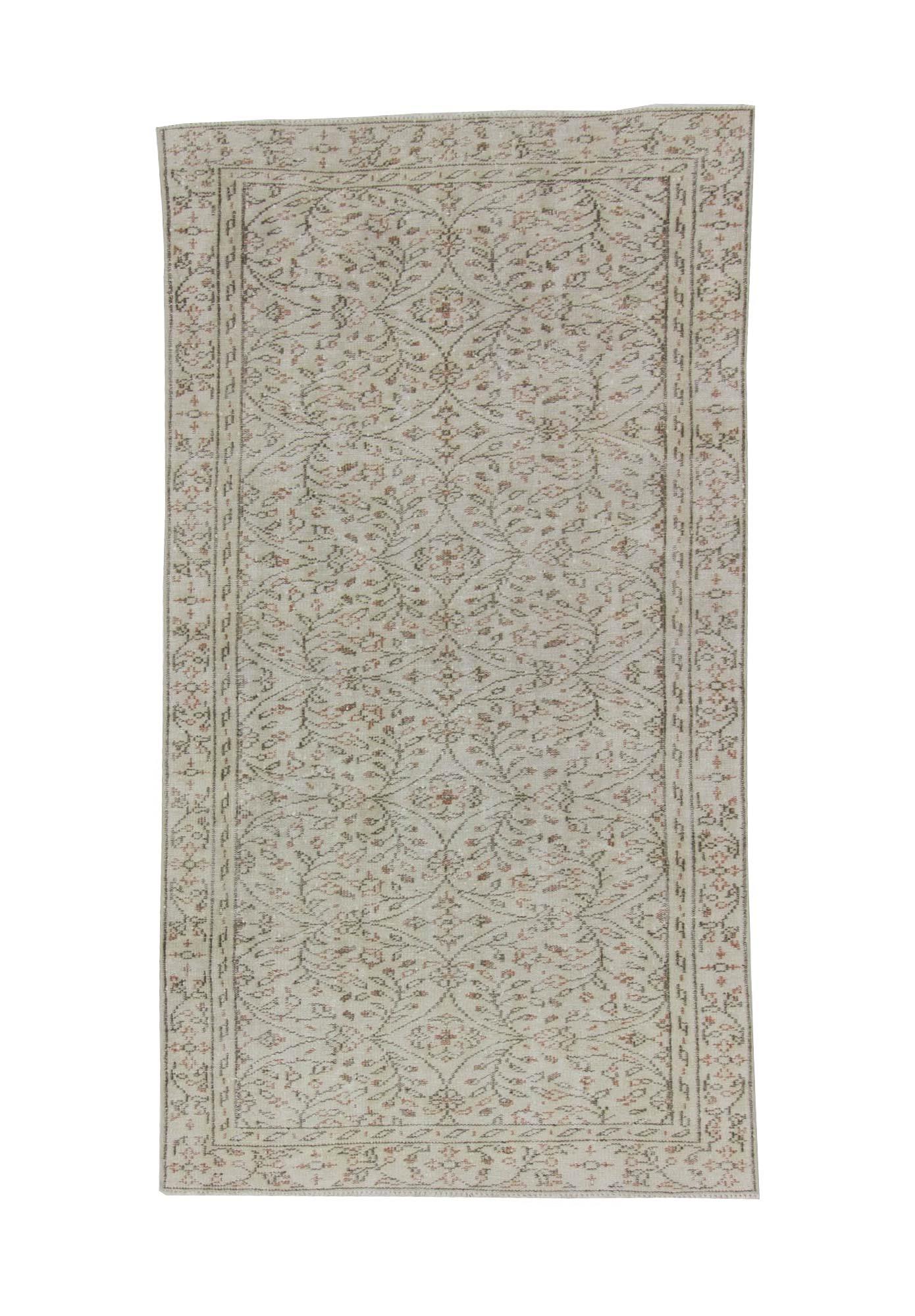 Vintage Washed Out Turkish Area Rug