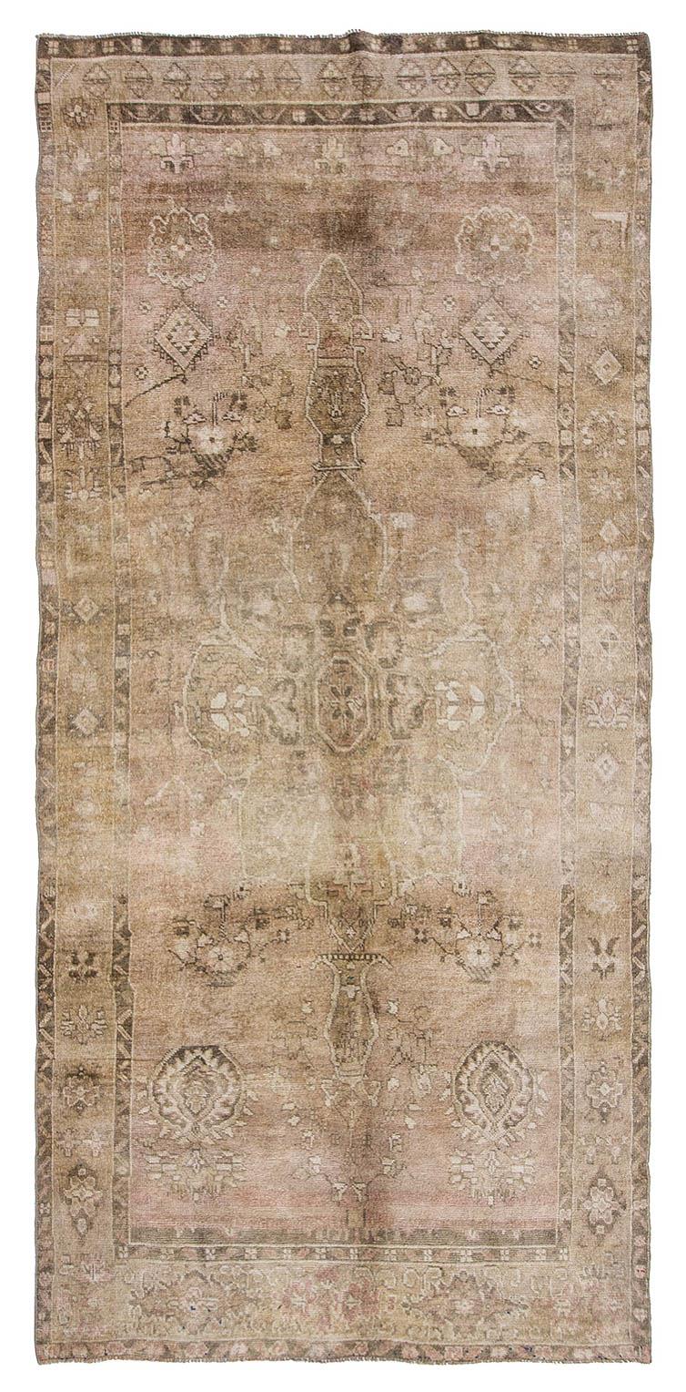 Vintage Washed Out Turkish Kars Rug - 5`4'' x 12`0''
