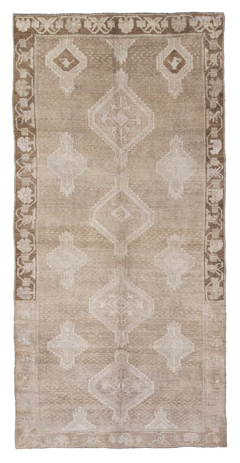 Vintage Washed Out Turkish Kars Rug - 5`6'' x 12`0''