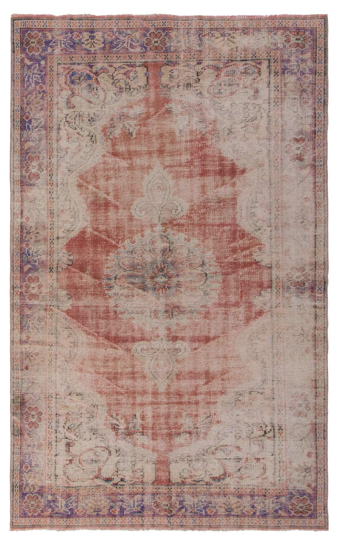 Vintage Worn Turkish Rug