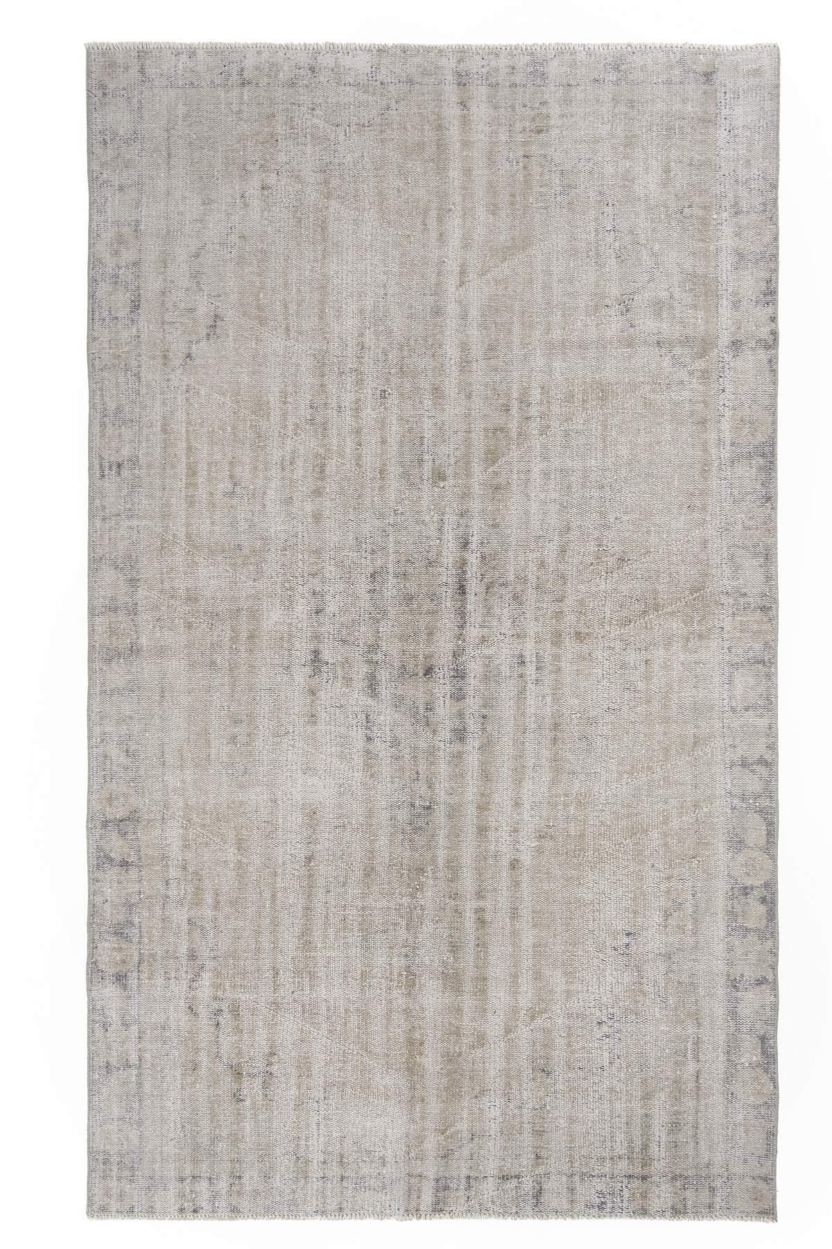 Washed Out Faded Vintage Oushak Rug