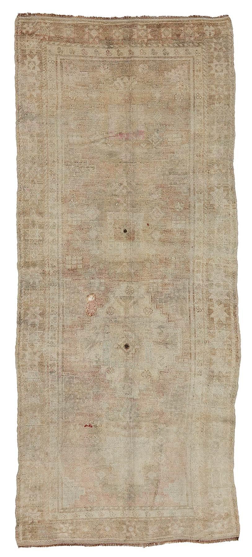 Washed Out Vintage Kars Rug - 4`7'' x 11`4''