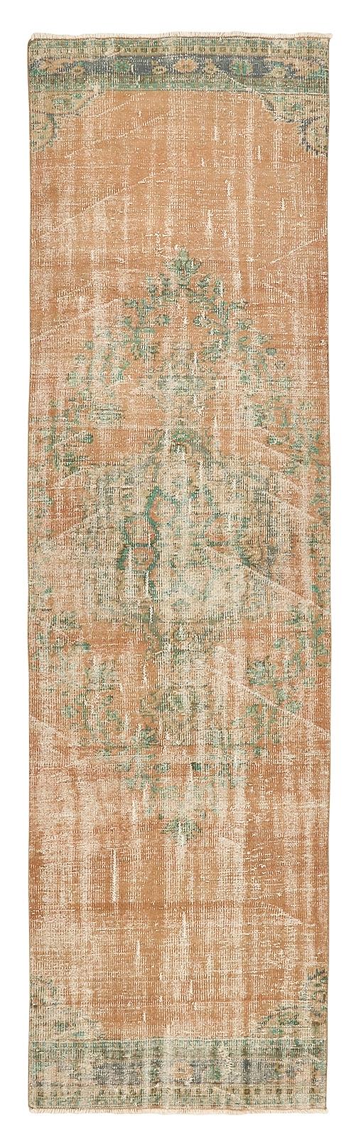 Washed Out Vintage Oushak Runner - 3`0'' x 11`9''