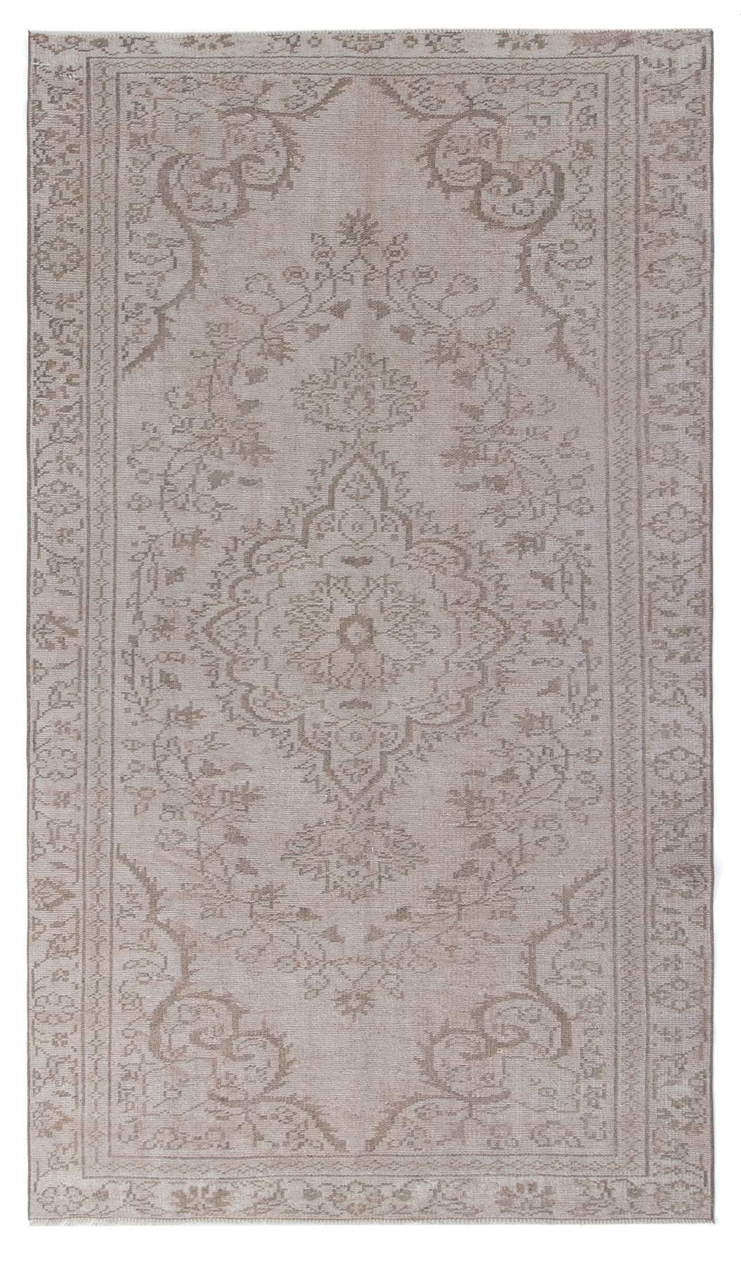 Washed Out Vintage Turkish Area Rug