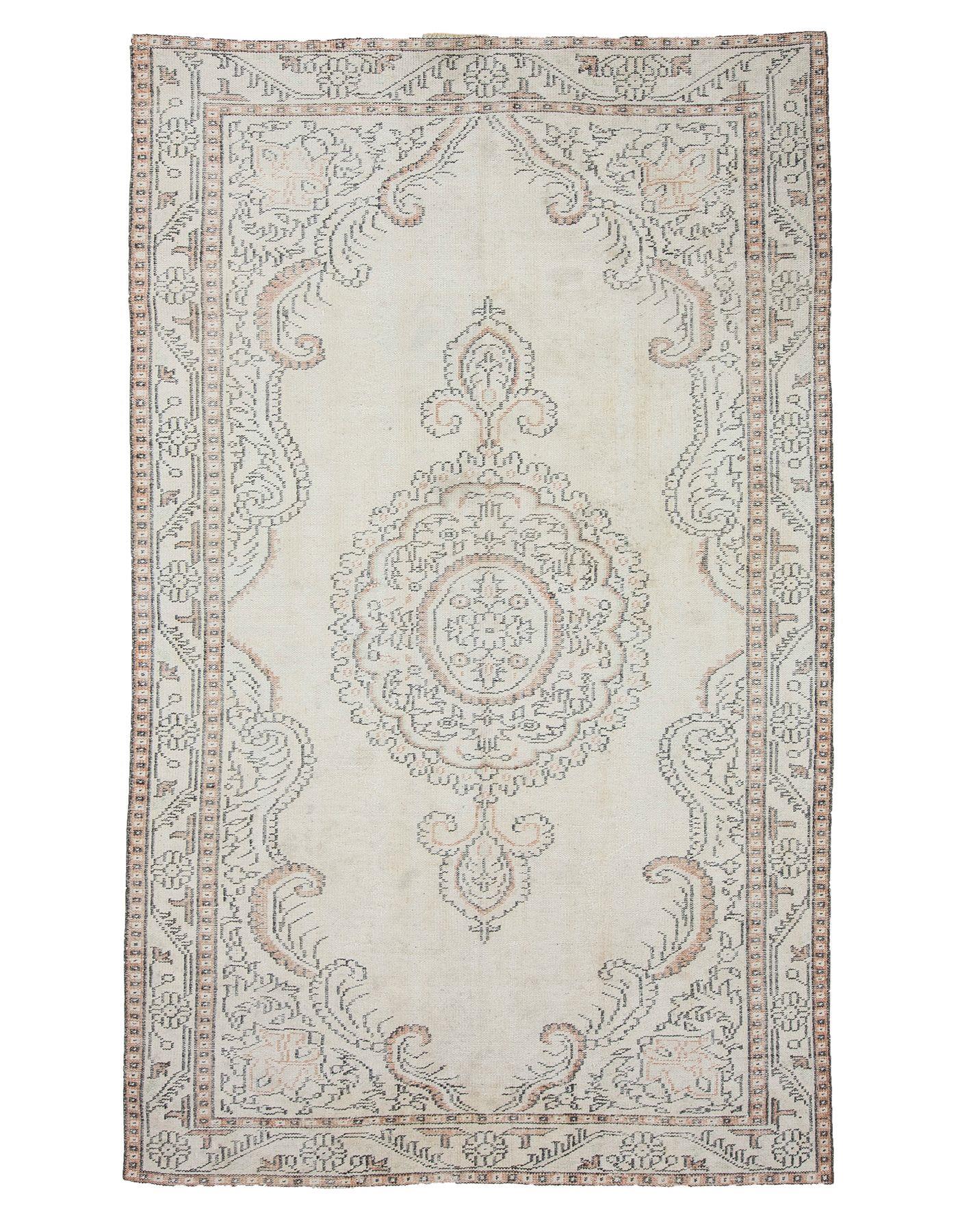 Washed out Vintage Turkish Carpet - 6`0'' x 9`10''