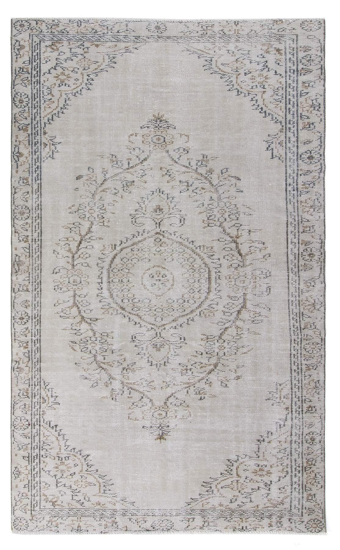 Washed Out Vintage Unique Turkish Rug