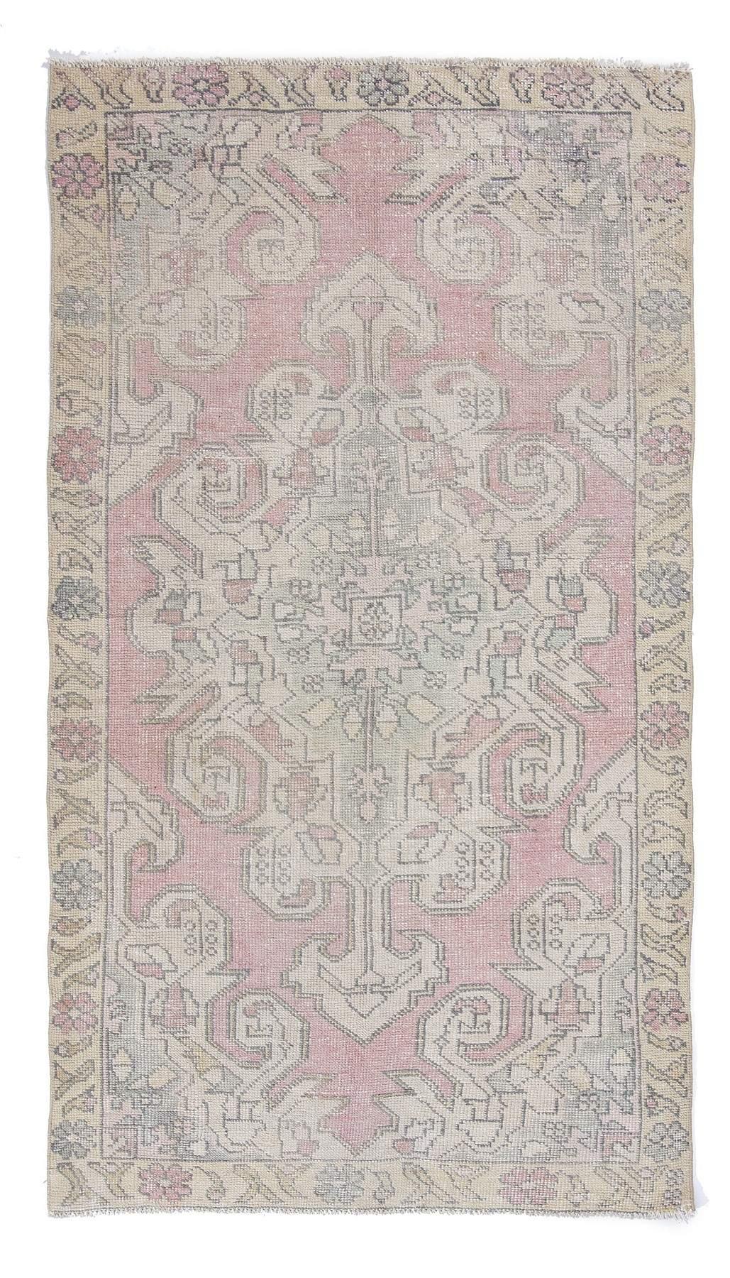 Worn Out Turkish Vintage Rug