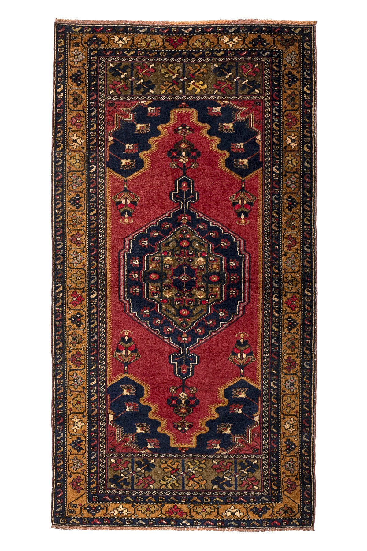 Vintage Handmade Kilim Rugs - Turkey Kilim - It is 100% wool