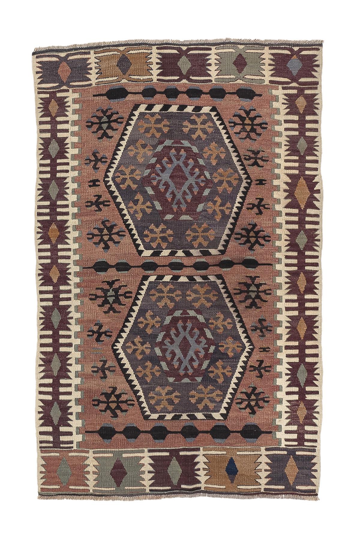 Sivas Kilim Rug (2.5 x 6.6 ft) | KILIM WHOLESALE - Vintage Handmade Pillows - Vintage Handmade Kilim Rugs - It is 100% wool. Artistic and historical rugs. Old handwoven rugs. - Online hand woven rugs and kilim cushions sales. Shipping to all ove