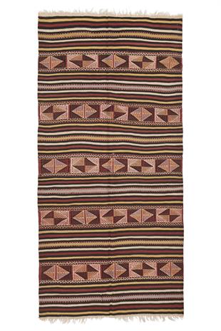 Vintage Handmade Kilim Rugss - Turkey Kilims - It is 100% wool. Artistic  and historical rugs. Old handwoven rugs.