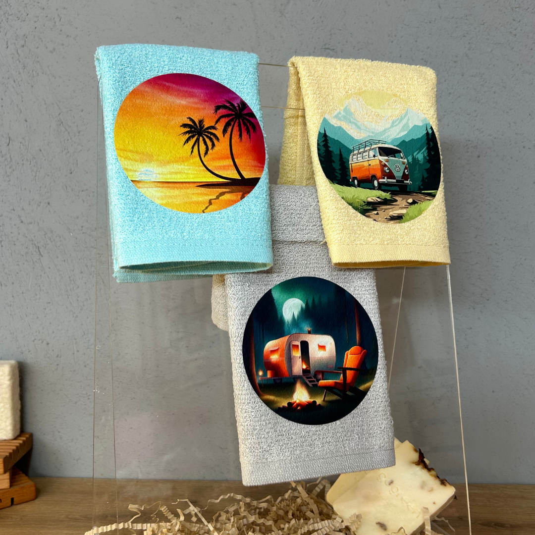 Karavan Havlu Seti 3lü Mutfak Banyo El Havlusu