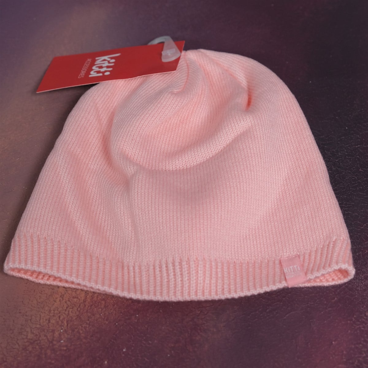 4- 8 Yaş Çocuk Pembe Örme Bere