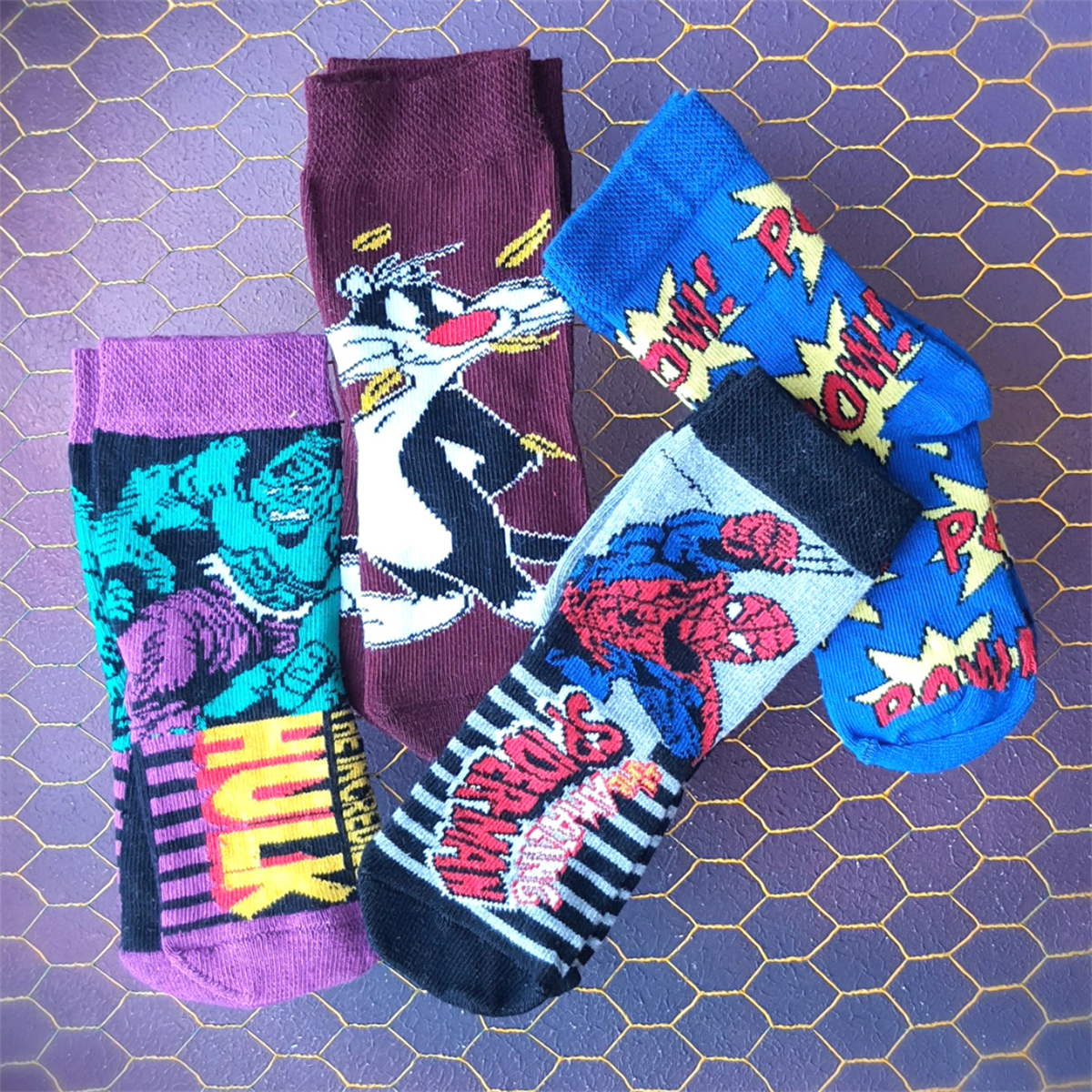 2-4 Yaş Erkek Bebek Figürlü Çorap Set