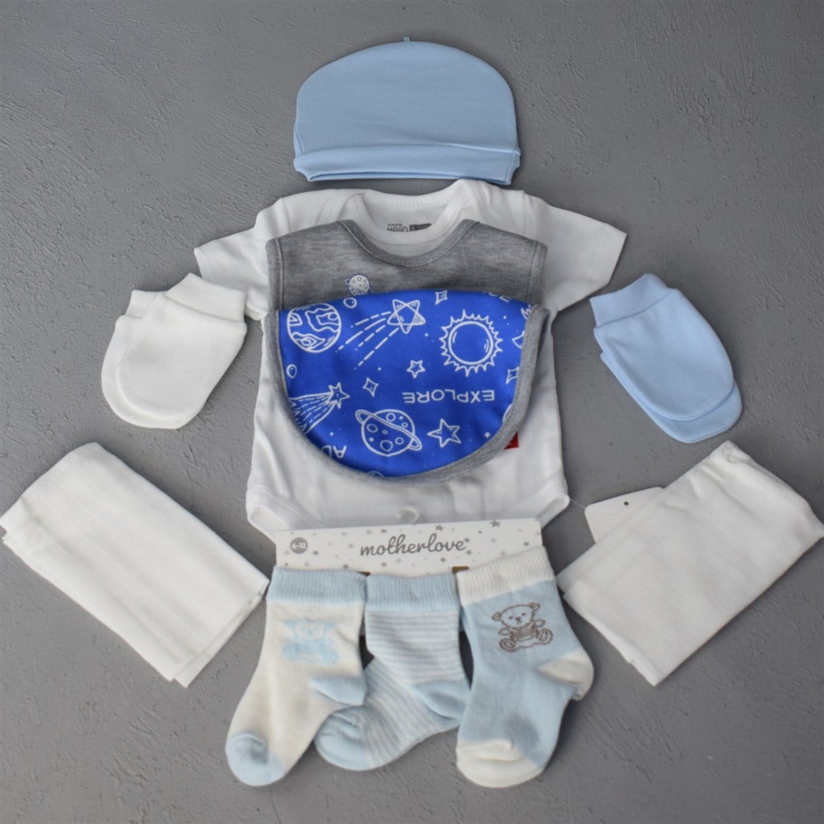 Erkek Bebek Hediyelik Yenidoğan Takım Set