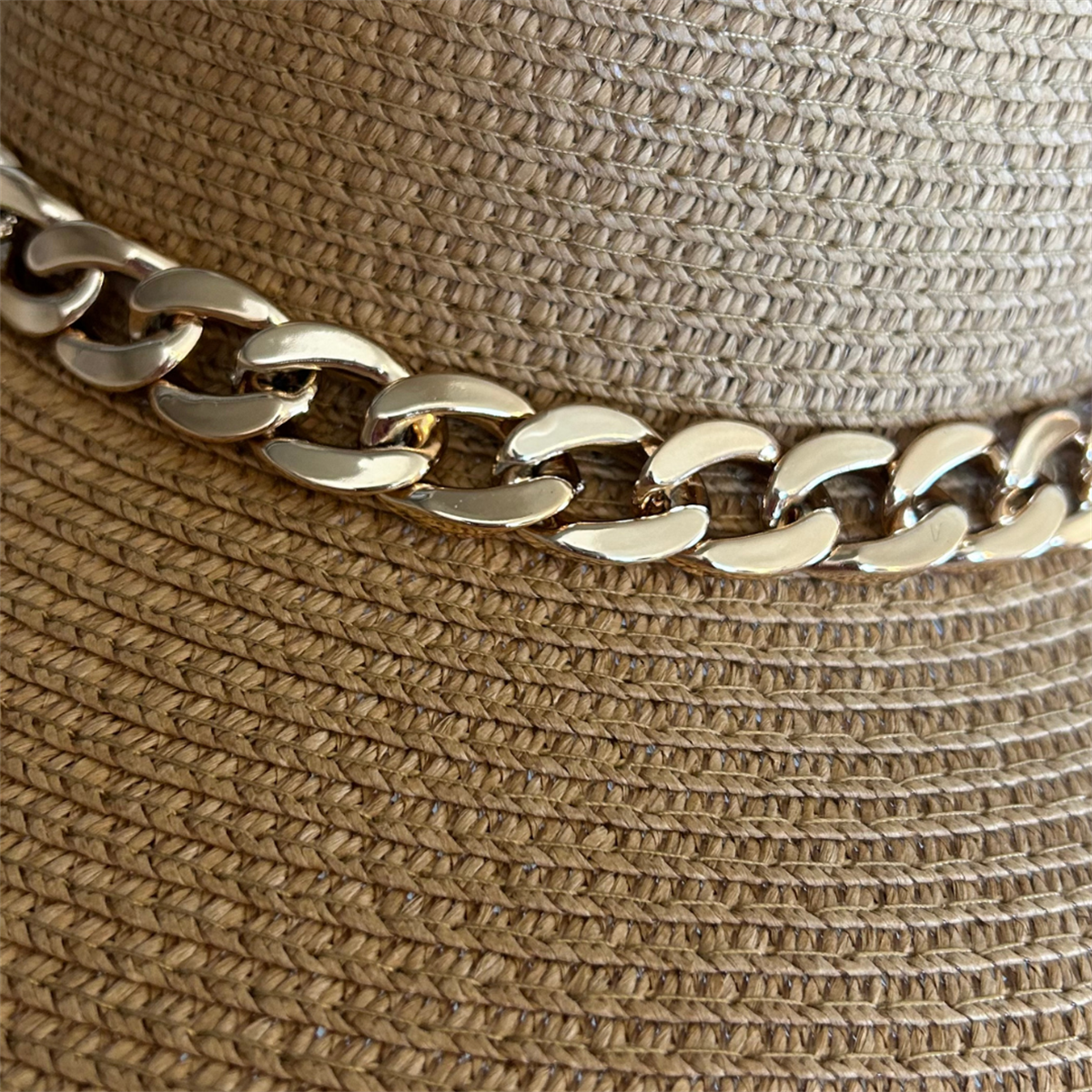 Kadın Camel Hasır Plaj Şapkası