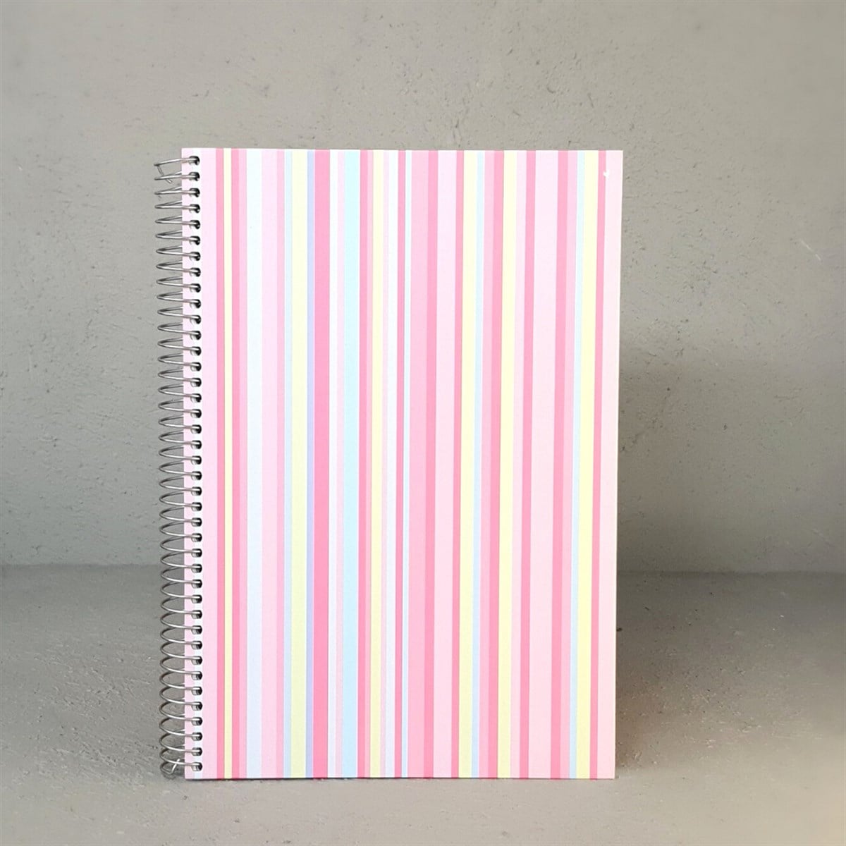 Spiralli Kareli Ajanda Not Defteri