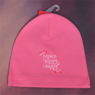 Çocuk Penye Bere Pembe