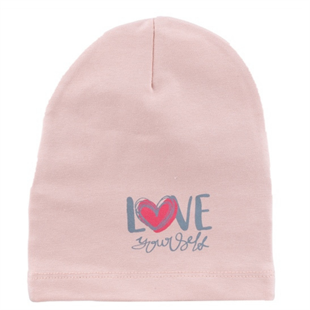 Çocuk Love Penye Bere Somon