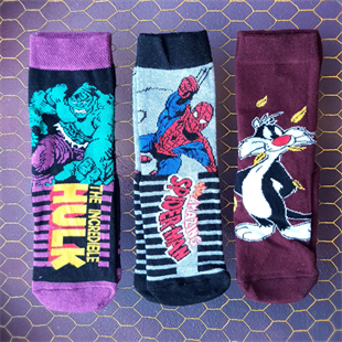 Erkek Çocuk Figürlü 3 lü Çorap Set