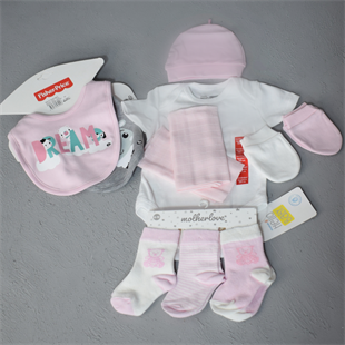 Kız Bebek Yenidoğan Hediyelik Takım Set
