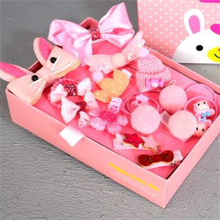 Kız Çocuk Hediyelik Pembe Toka Seti