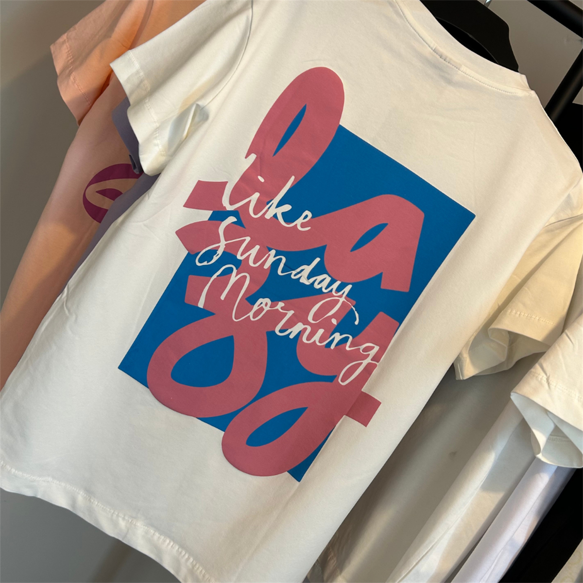 Beyaz Unisex Boyfriend T-Shirt