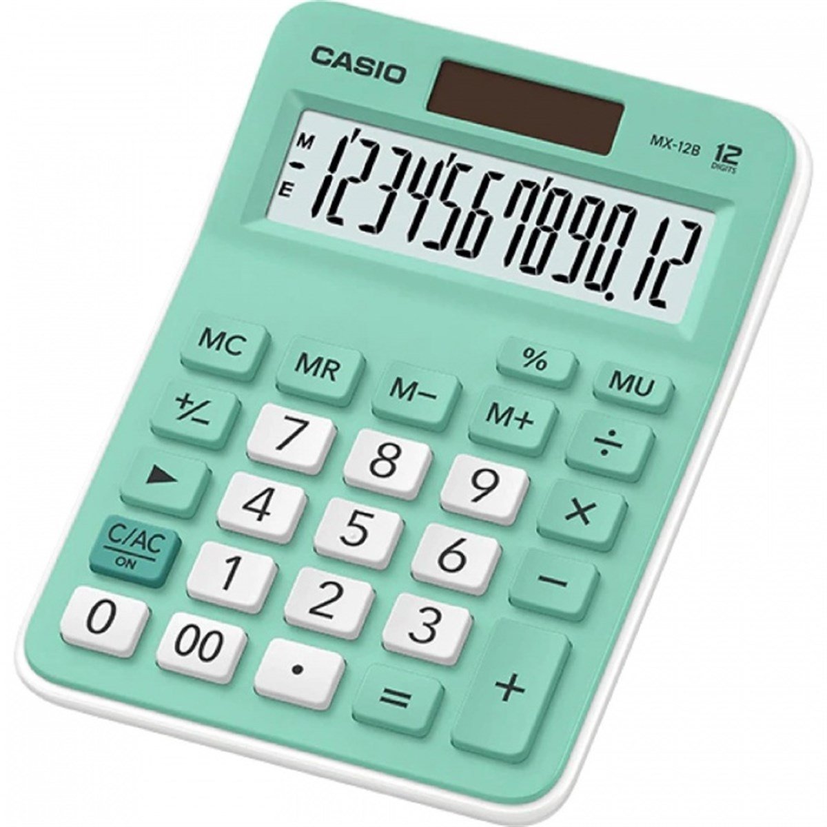 Casio MX -12B - GN Açık Yeşil 12 Haneli Masa Üstü Hesap Makinesi
