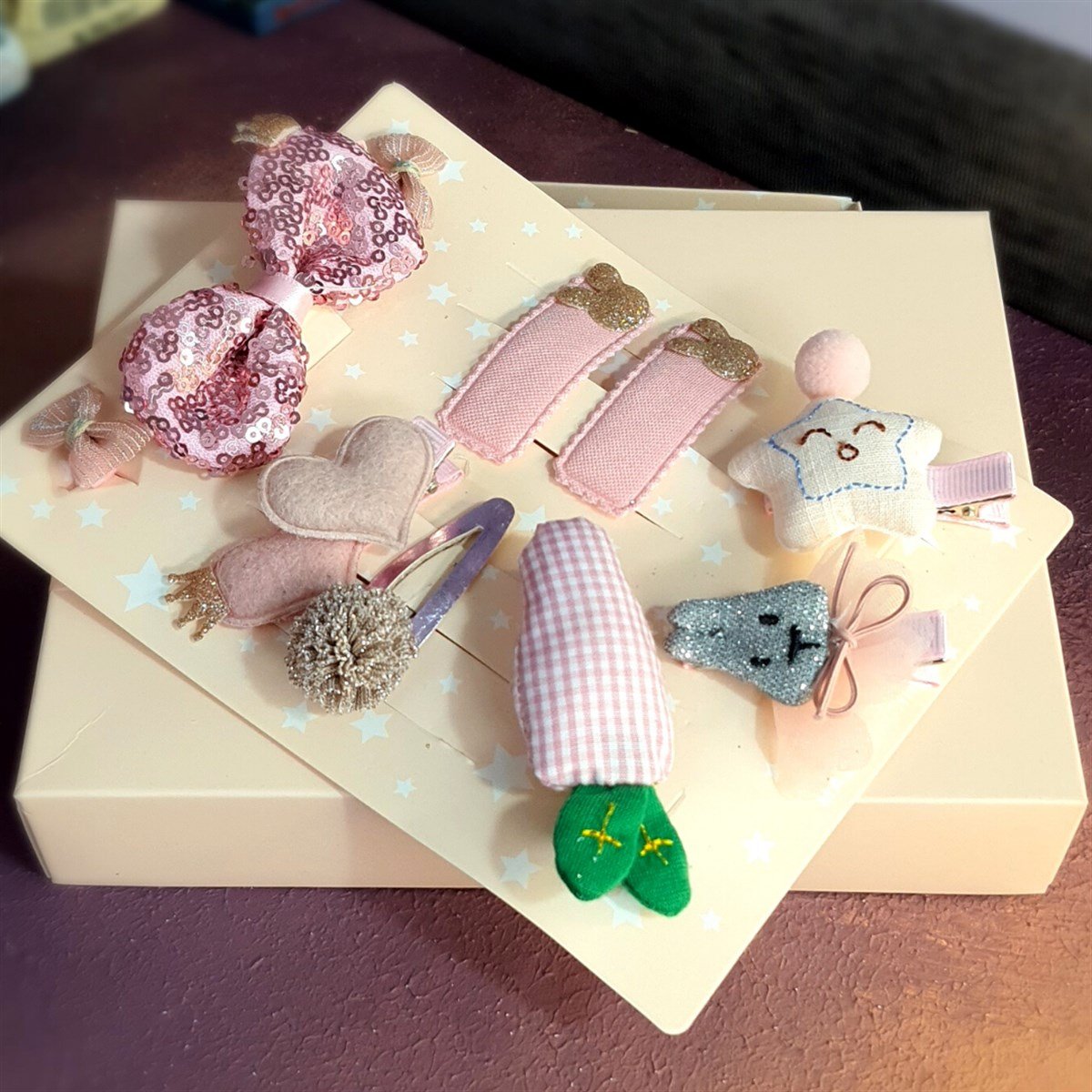 Çocuk Pembe Toka Seti 