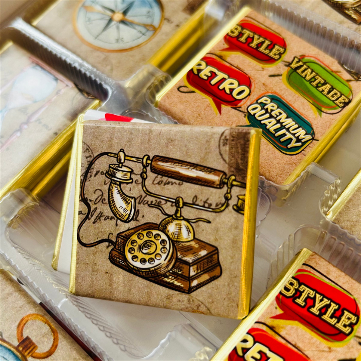 Retro Style Çikolata