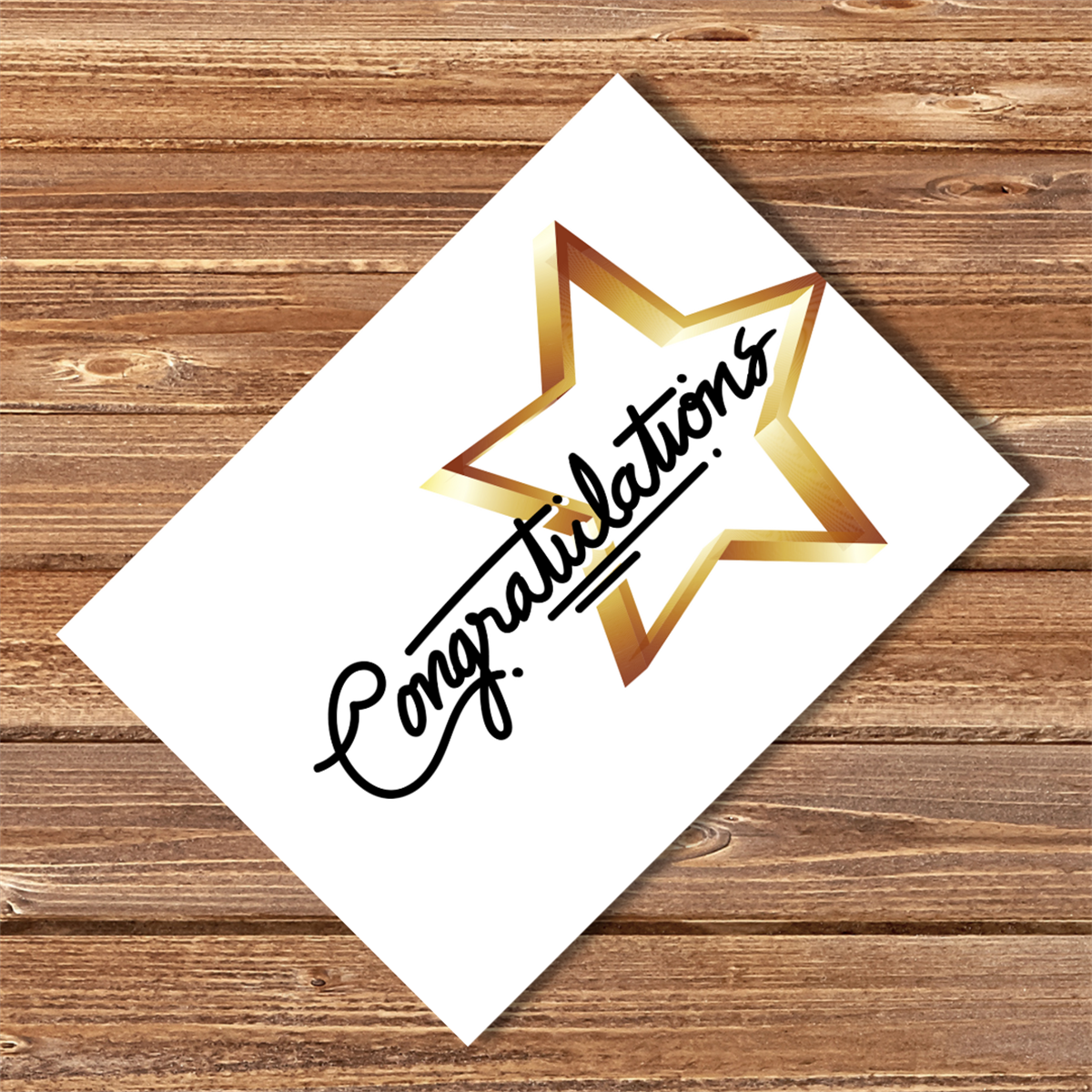 Tebrikler Hediye Not Kartı